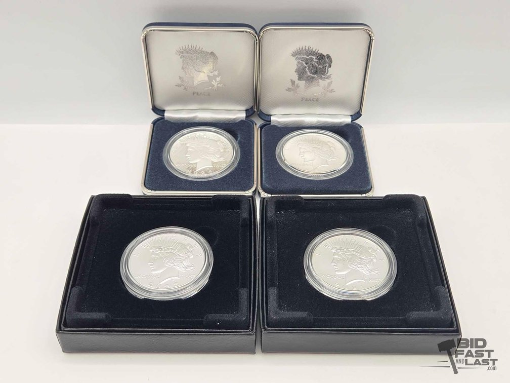 (4) 2021-2024 Silver Peace Dollars