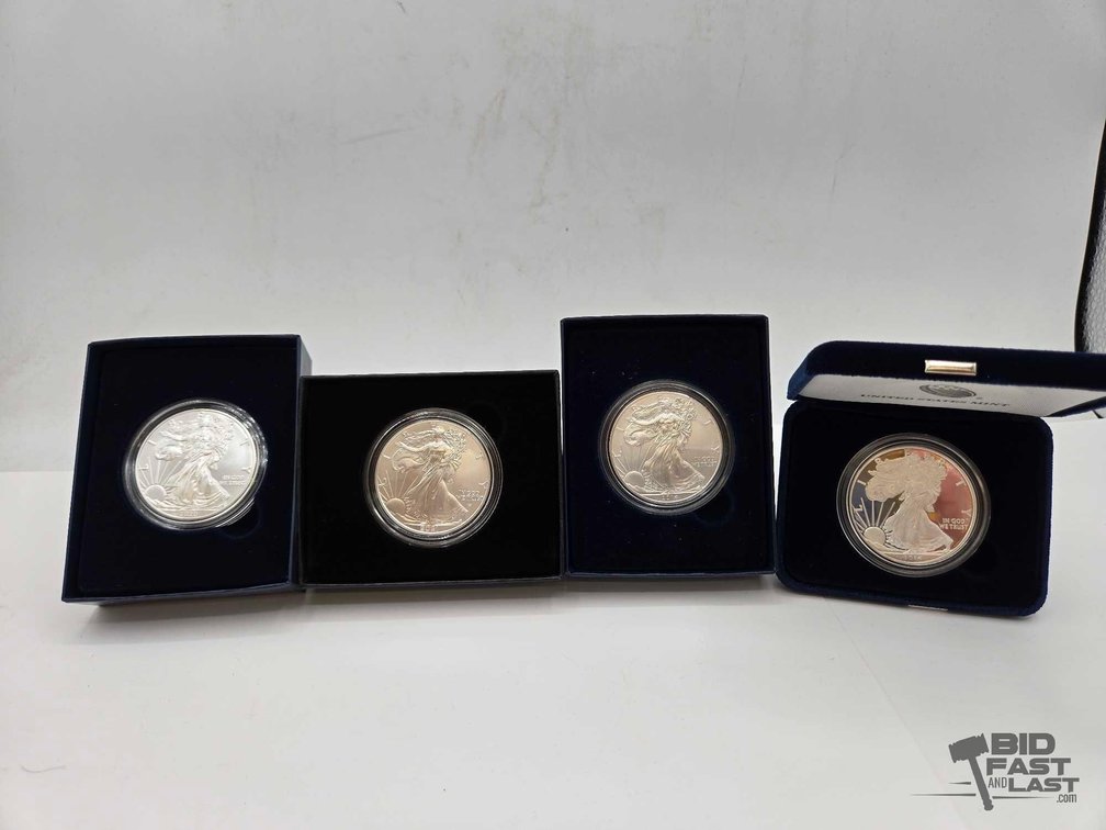 (4) Silver Peace Dollars
