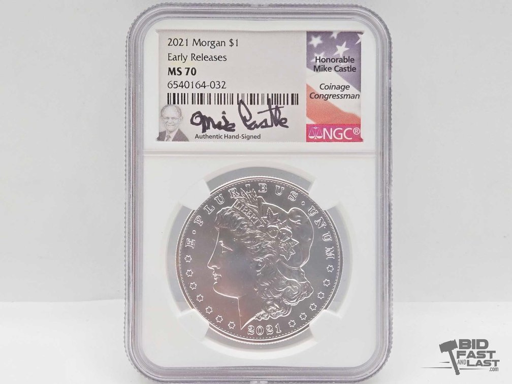 Graded 2021 Morgan Silver Dollar