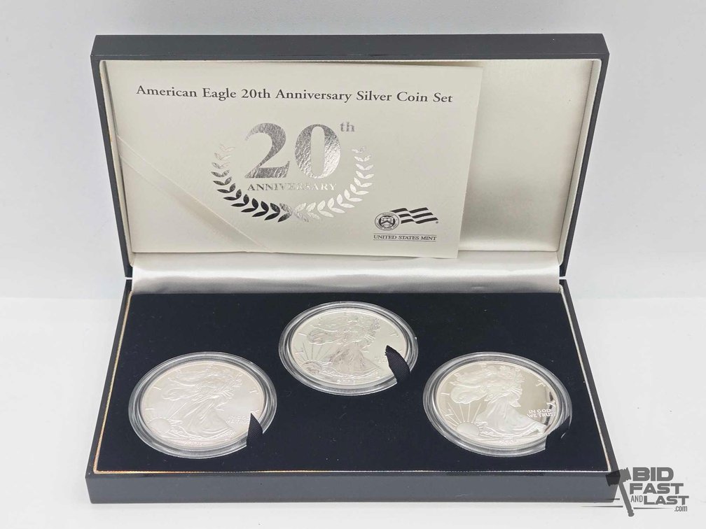 20th Anniversary American Eagle Silver Coin Set