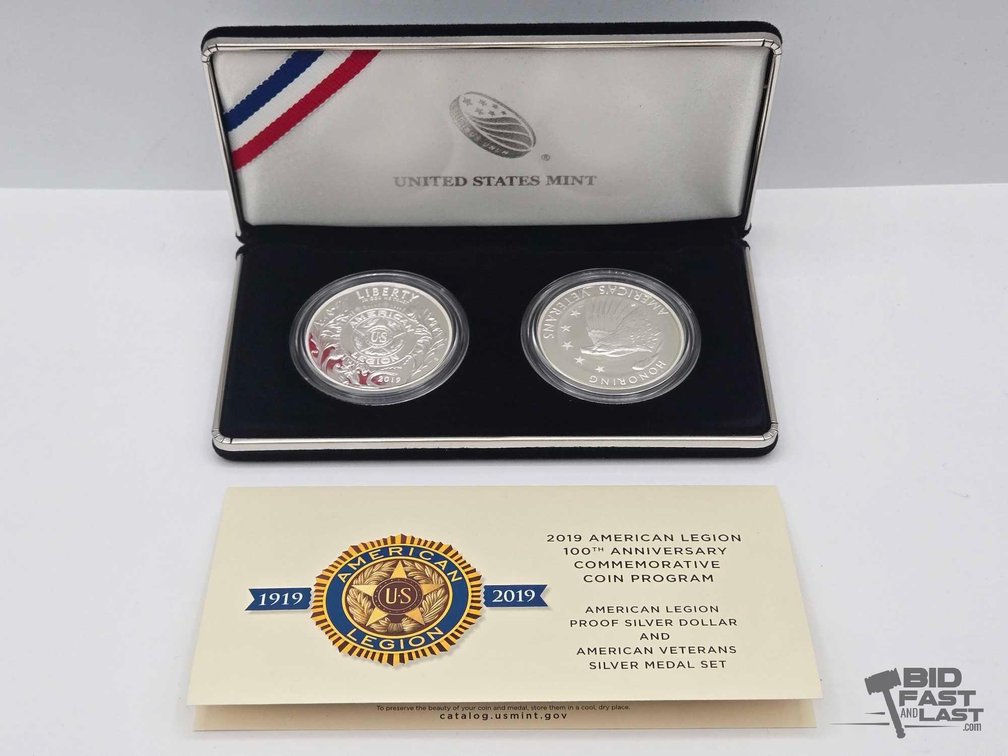 2019 American Legion 100th Anniversary Silver Dollar Set