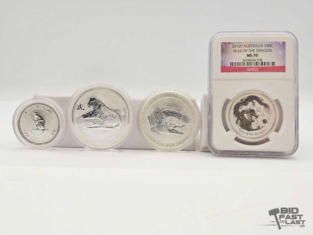 (4) Australian Silver Coins