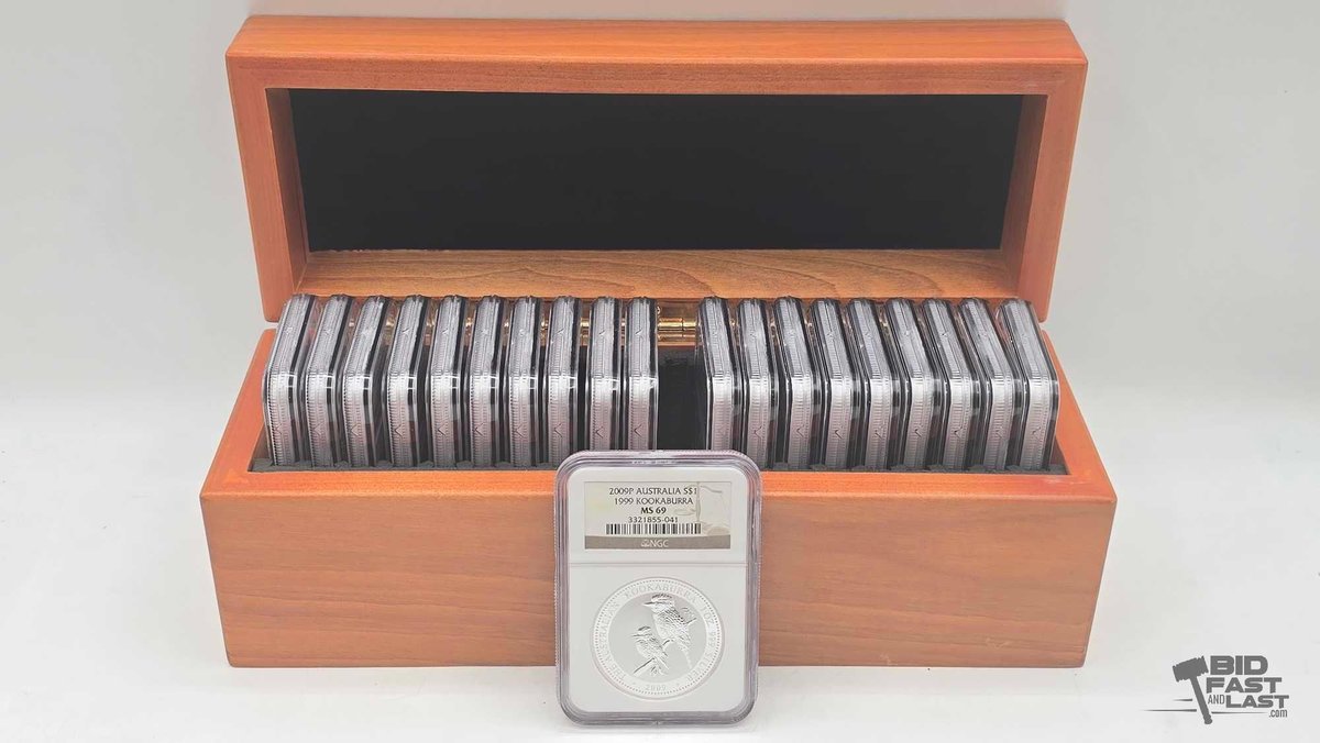 (20) Australian Kookaburra Silver Dollars