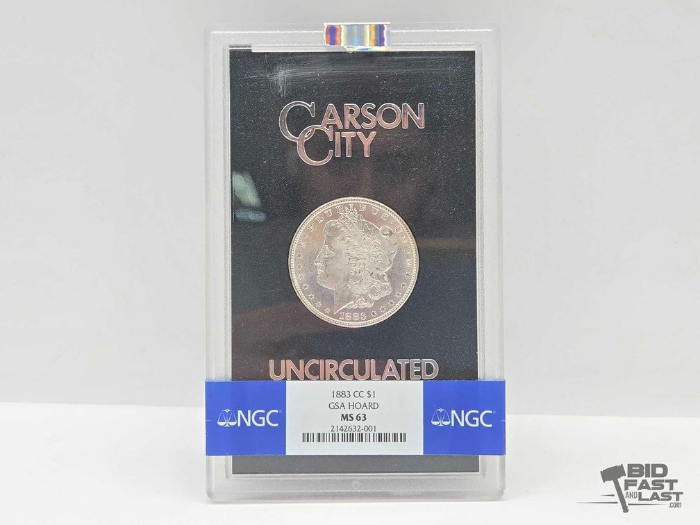 Graded Uncirculated 1883 Carson City Morgan Silver Dollar