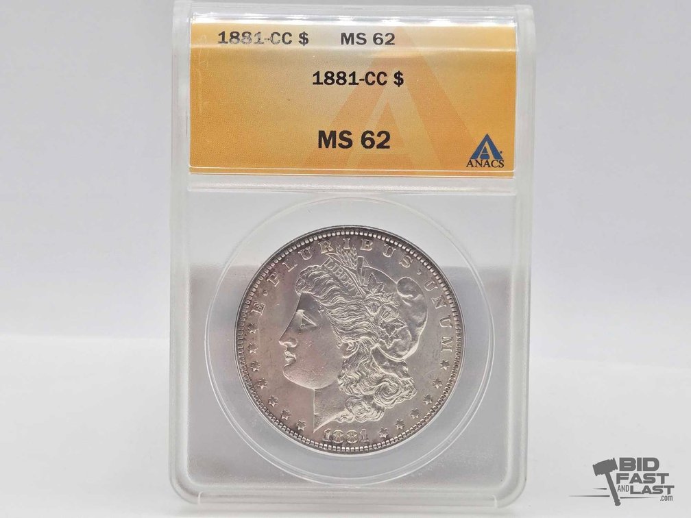 Graded 1881 Carson City Morgan Silver Dollar