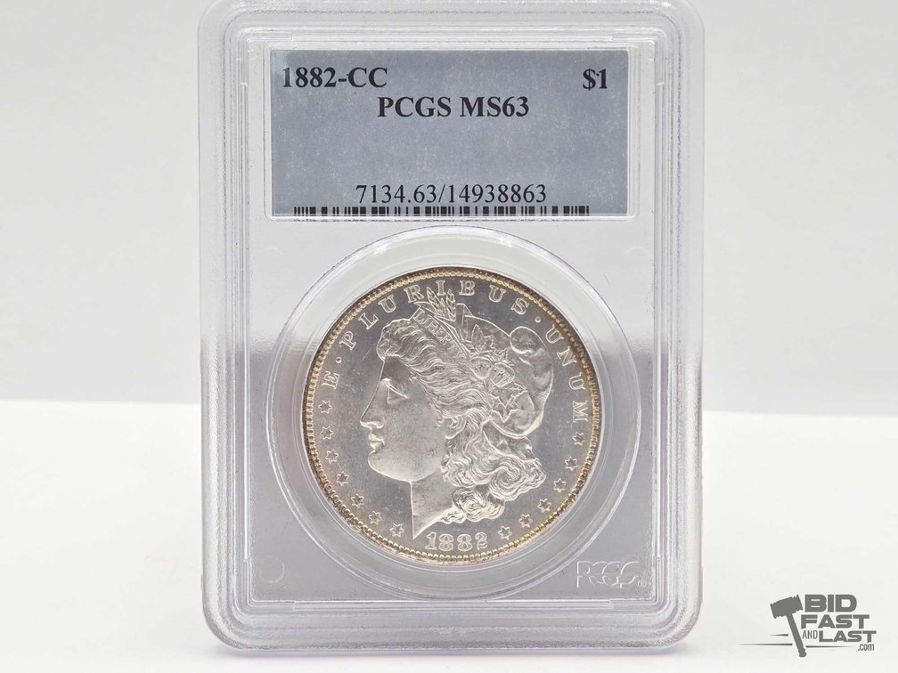 Graded 1882 Carson City Morgan Silver Dollar