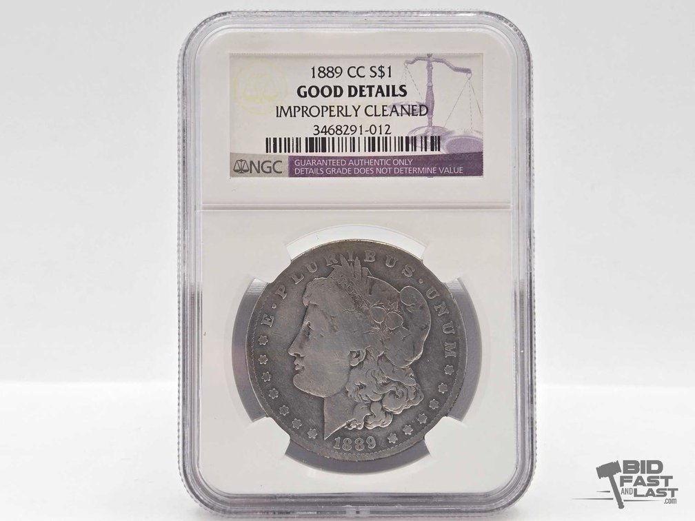 Graded 1889 Carson City Morgan Silver Dollar