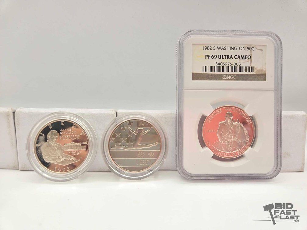(3) Commerative Silver Half Dollars