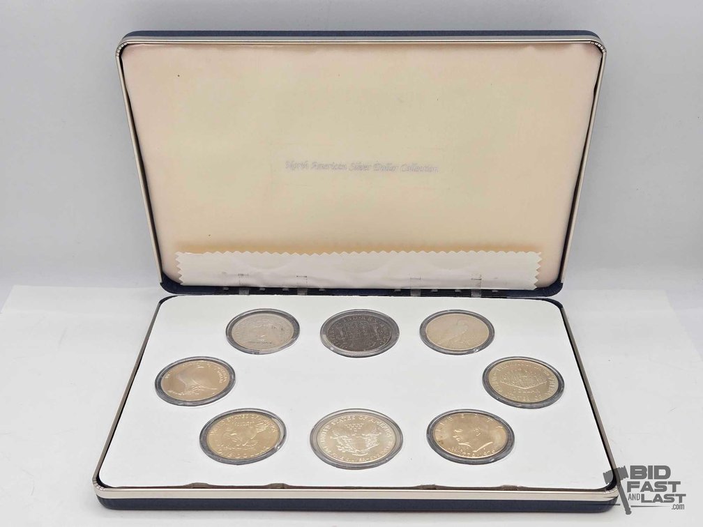 (8) Commemorative American Silver Dollars