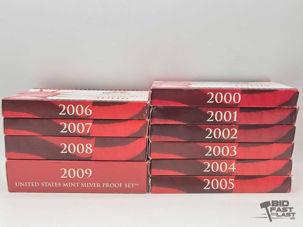 2000-2009 U.S Mint Silver Proof Sets