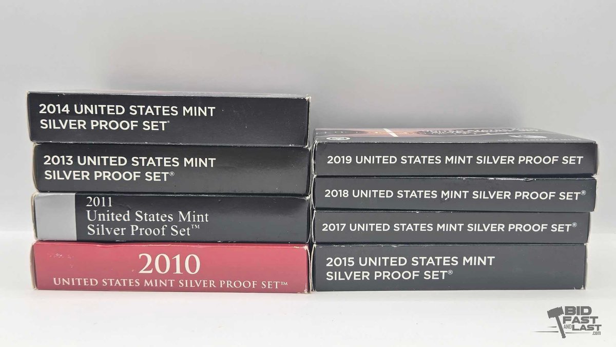 2010-2019 U.S Mint Silver Proof Sets