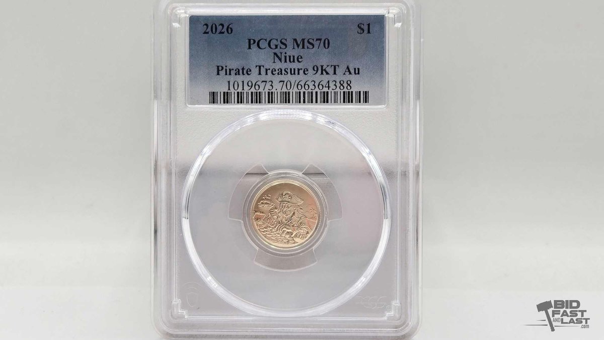 Graded 2026 Pirate Treasure 1g Coin