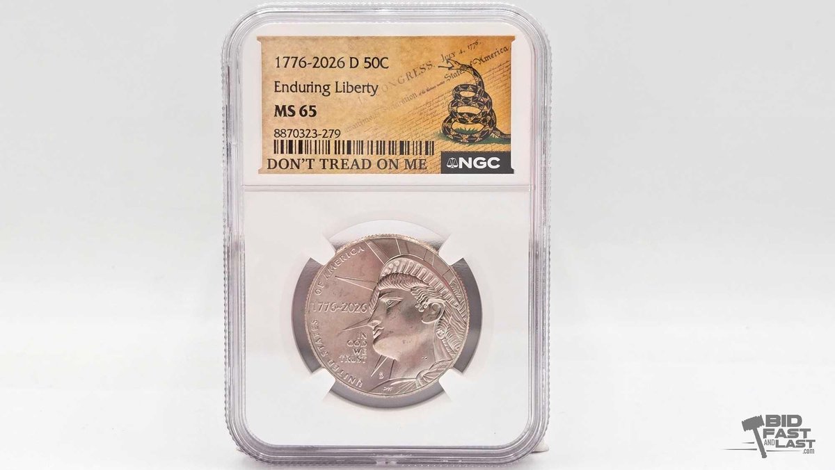 Graded 2026 D 250th Anniversary Enduring Liberty Half Dollar