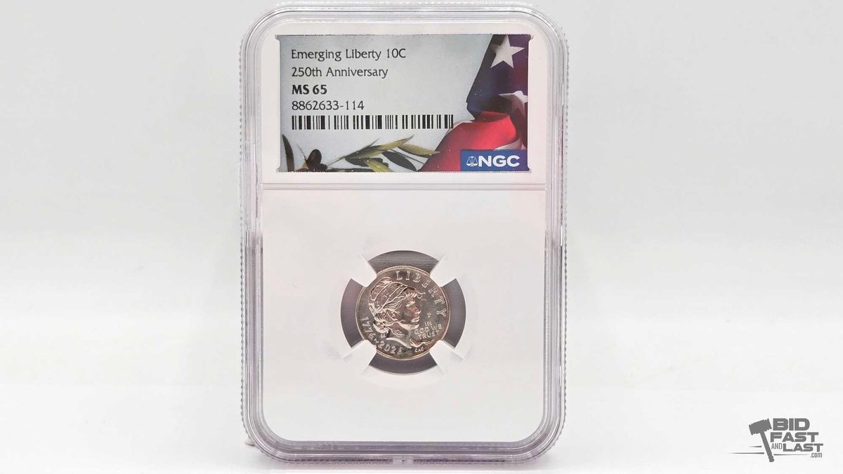 Graded 2026 P 250th Anniversary Emerging Liberty Dime