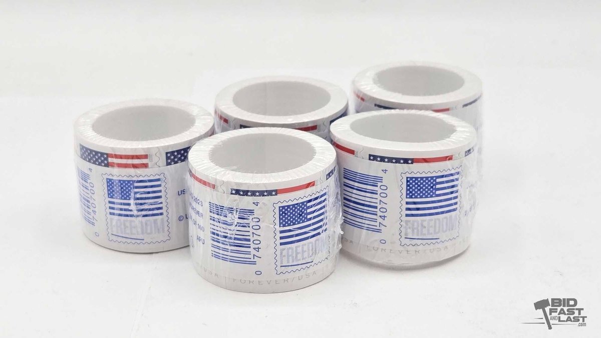(5) Rolls 2023 US Flag Forever Stamps