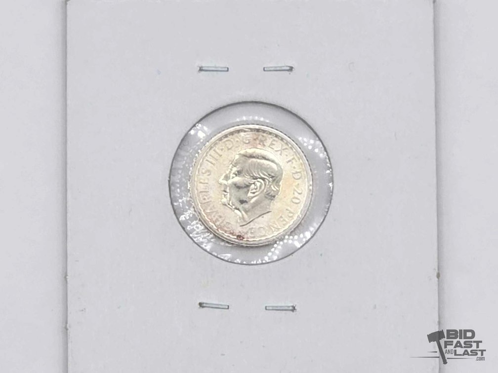 2023 1/10 oz Silver Britannia Coin – King Charles III, .999 Silver