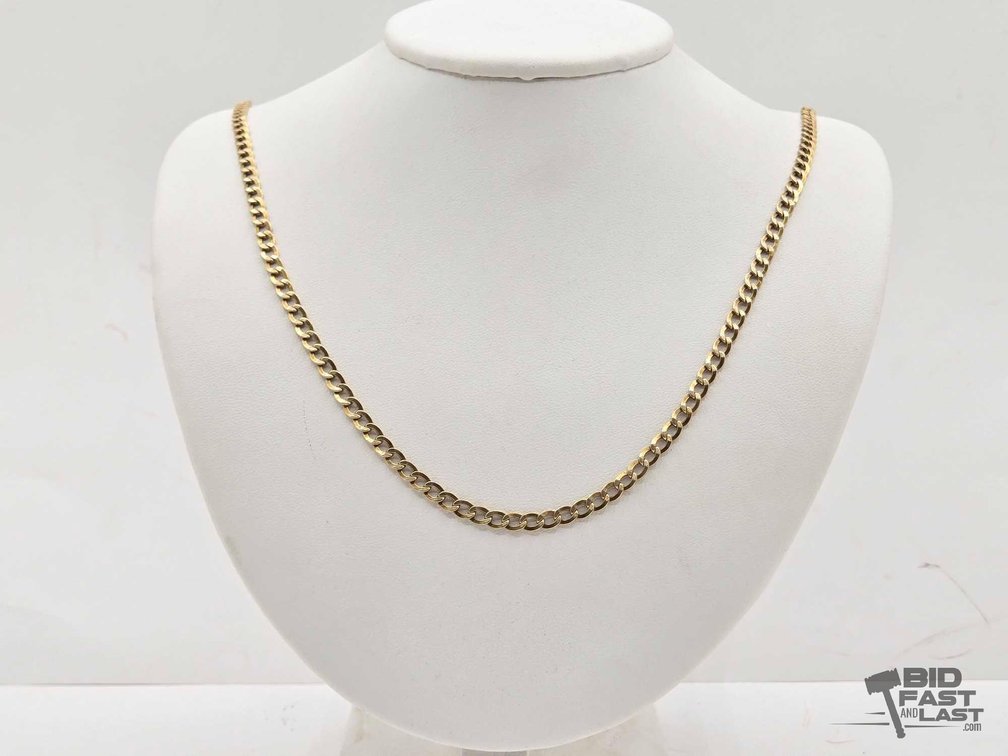 10kt Gold Necklace - Yellow Chain, Approx 26in Length