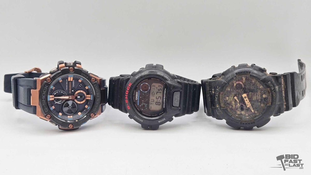 (3) Casio G-Shock Watches incl. Tough Solar Analog & Digital