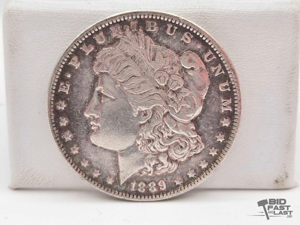 1889 Morgan Silver Dollar - Philadelphia, 90% Silver, 26.7g