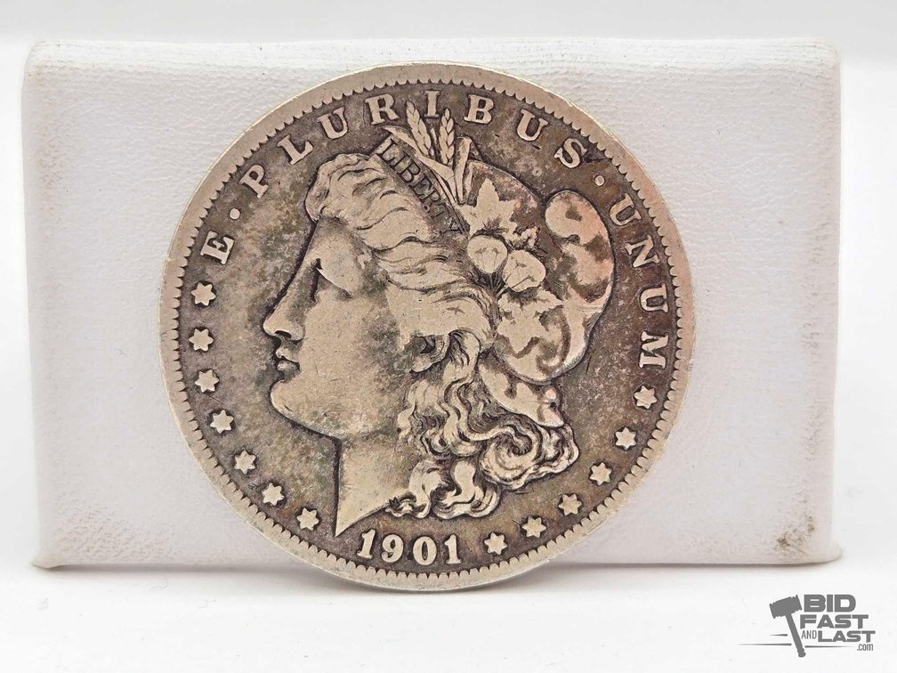 1901 Morgan Silver Dollar, 90% Silver, 26.3g