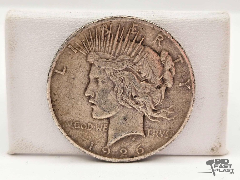 1926 Peace Dollar, 90% Silver, 26.6g