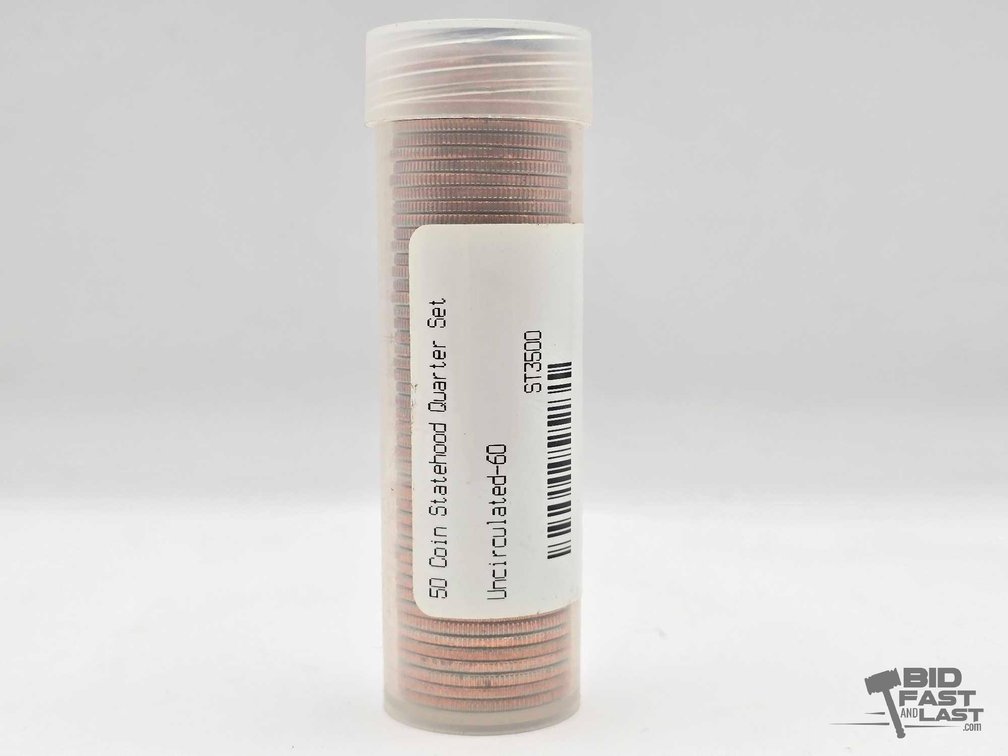 1999-2008 Statehood Quarters, All 50 States - Littleton Coin Co. Tube