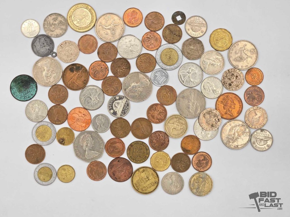 Mixed Foreign Coin Lot: Canada, Mexico, Austria and More