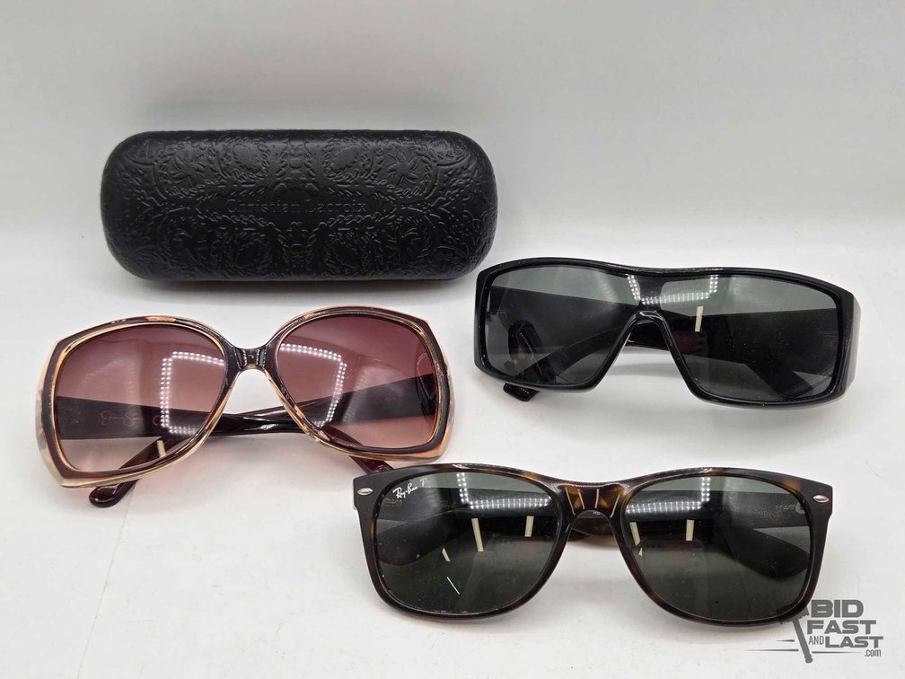 (3) Sunglasses - Lot of Three Pairs, One Marked Ray-Ban P