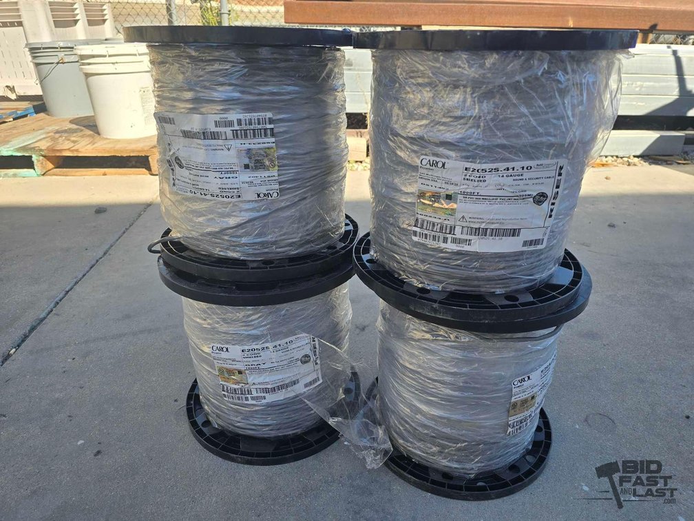 (4) 1000" Rolls of Carol 14 Gauge Shielded Wire