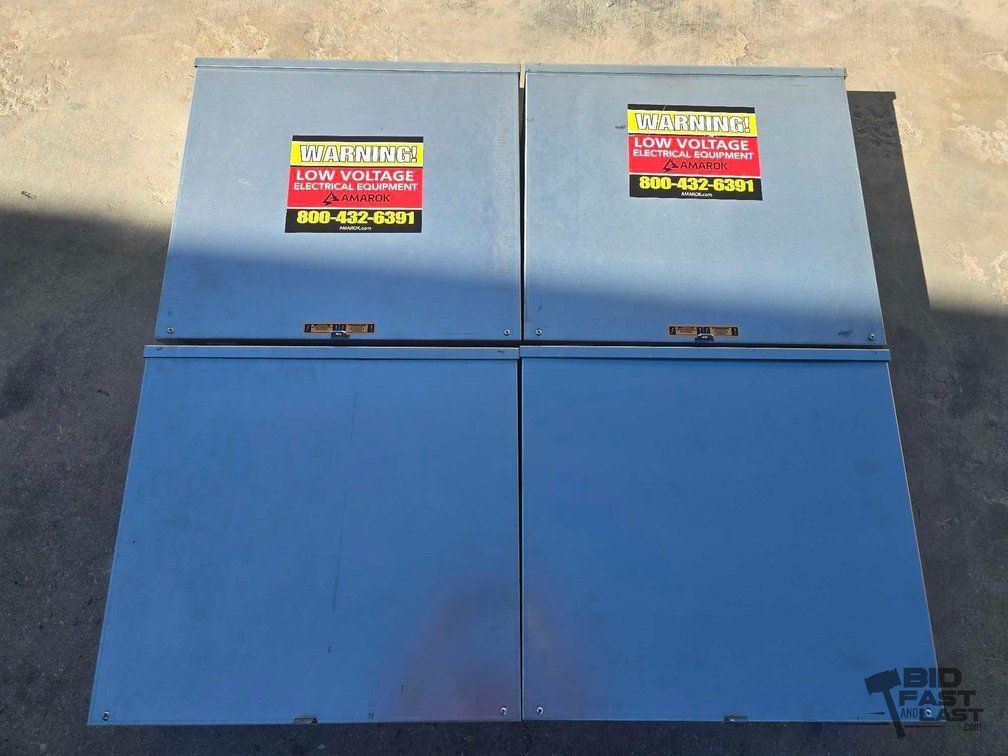 (4) Electrical Conduit Cabinets - Metal Enclosures, Lot of Four