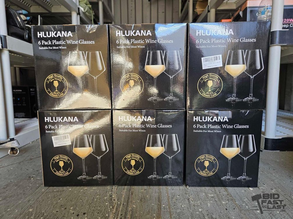 (6) Cases of Plastic Wine Cups
