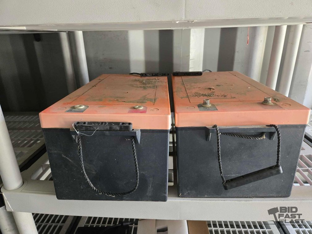 (2) LiFePO4 Chins Large Solar Batteries
