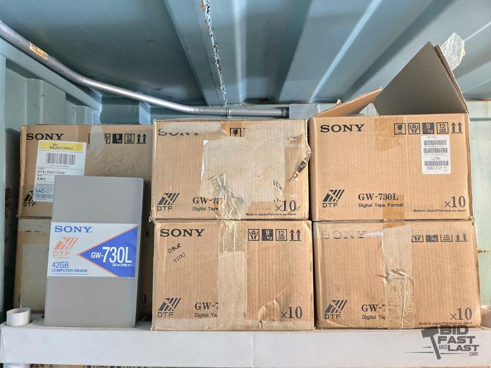 (6) Boxes of Sony GW-730L DTF Data Cartridges
