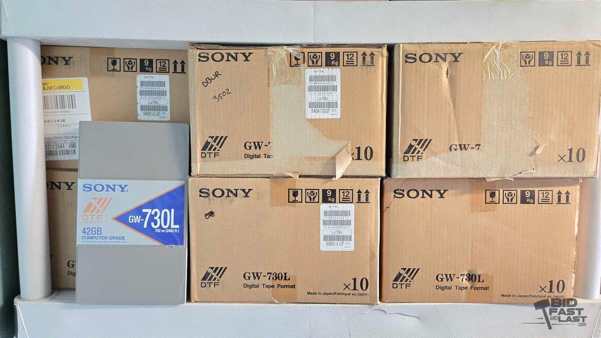 (6) Boxes of Sony GW-730L DTF Data Cartridges