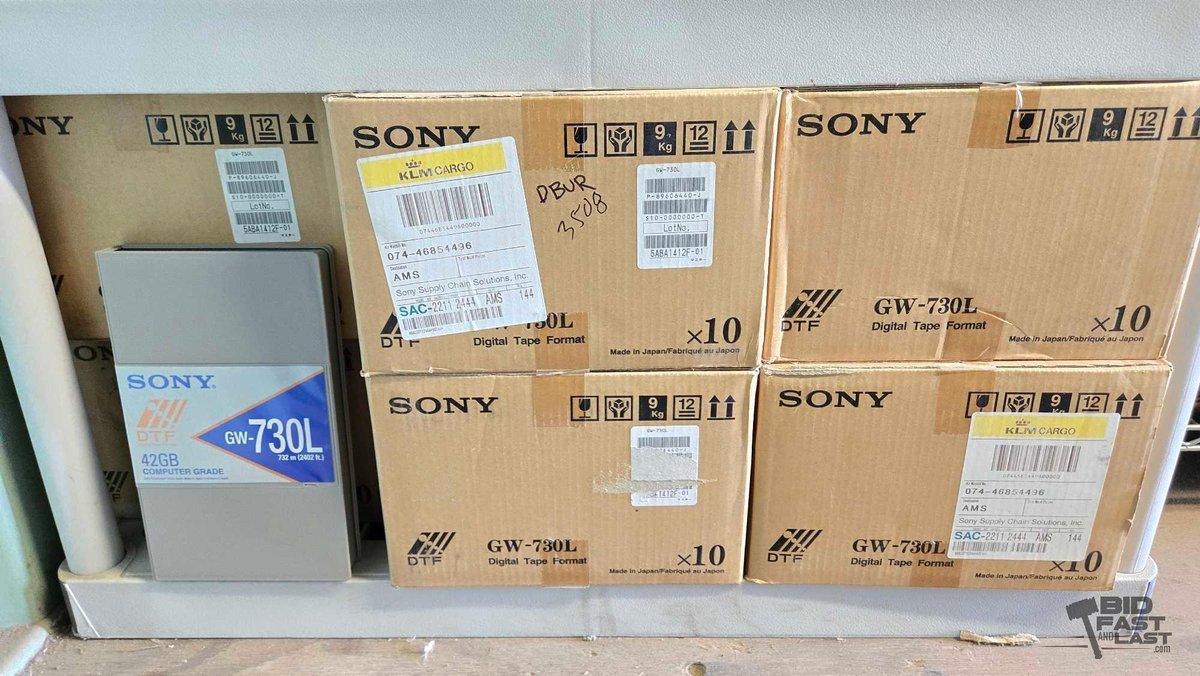 (6) Boxes of Sony GW-730L DTF Data Cartridges