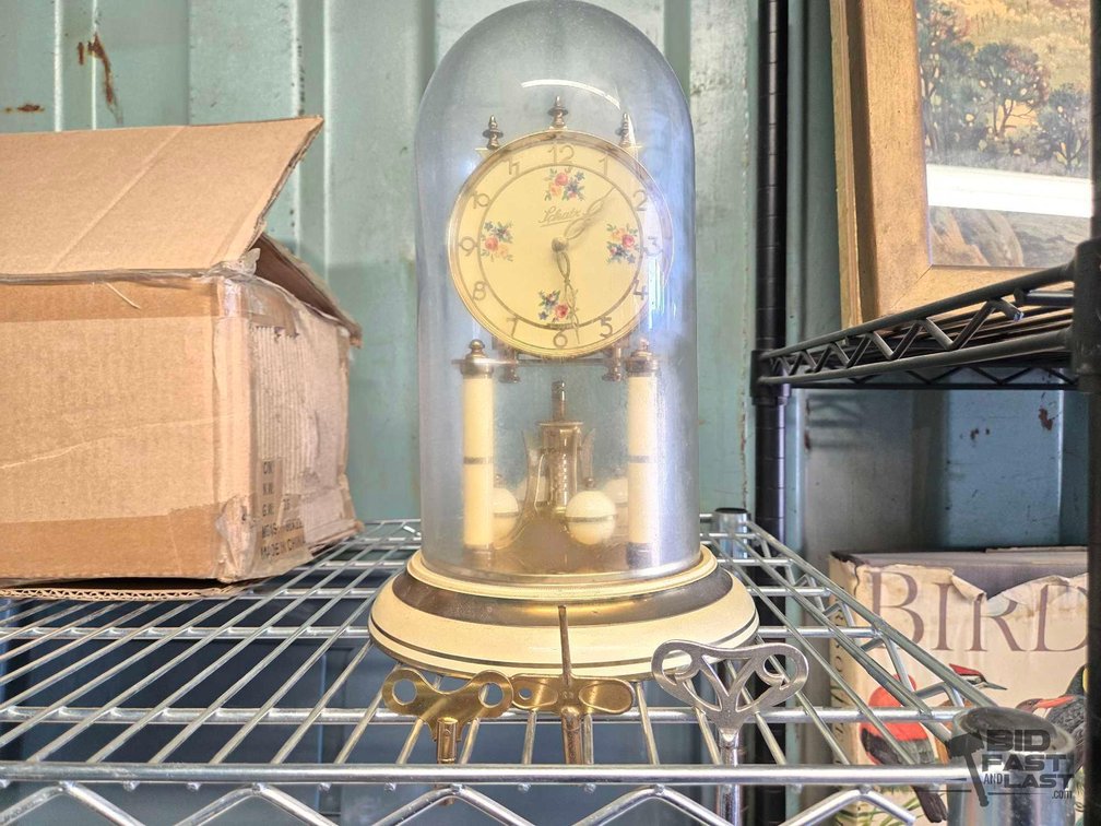 Schatz 400 Day Anniversary Clock, Germany, with Clear Dome