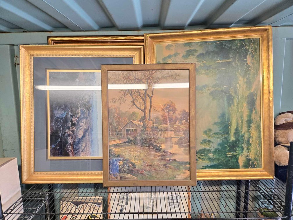(4) Outdoor Scenery Paintings