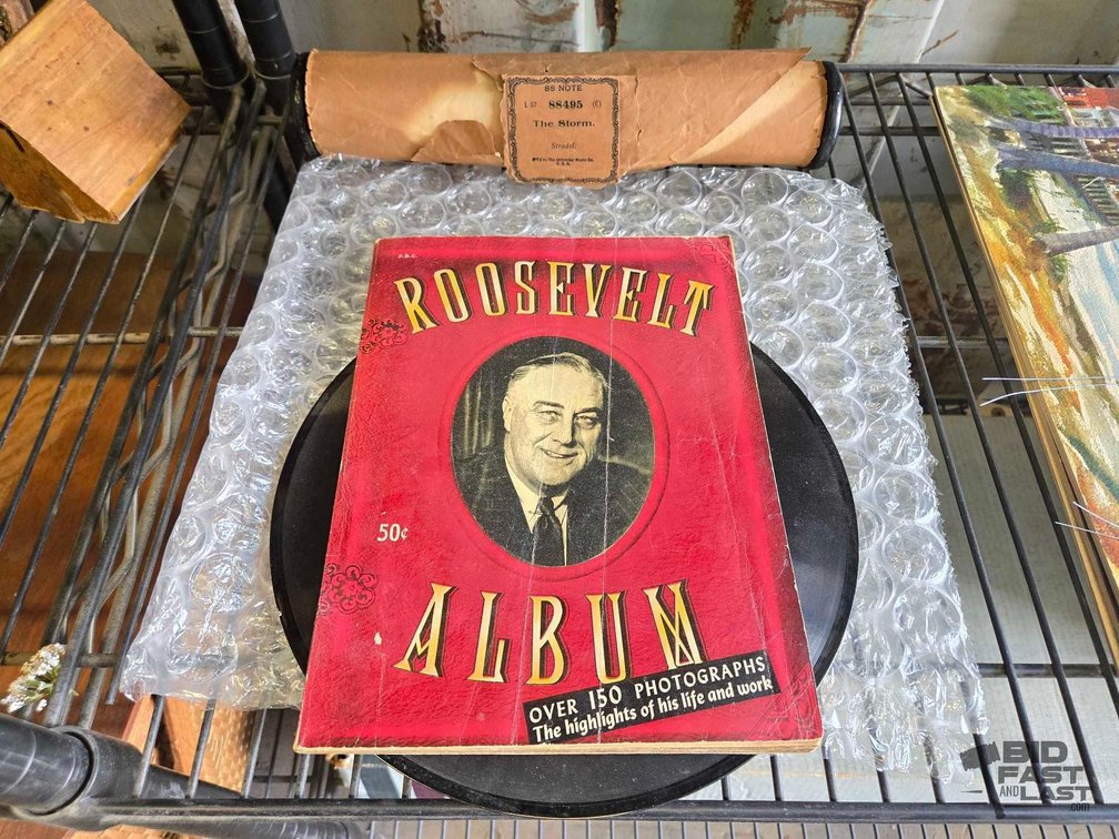 Vintage Roosevelt Album, The Storm Note Script and Presto Vinyl