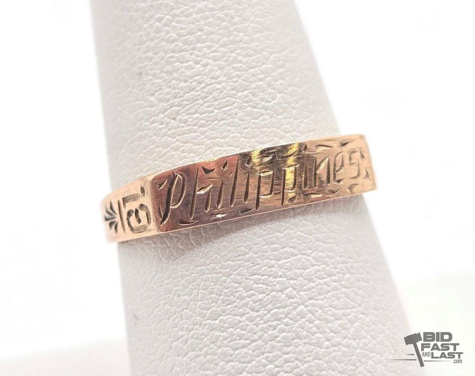 10K Gold "Philippines" Ring, 2.38g