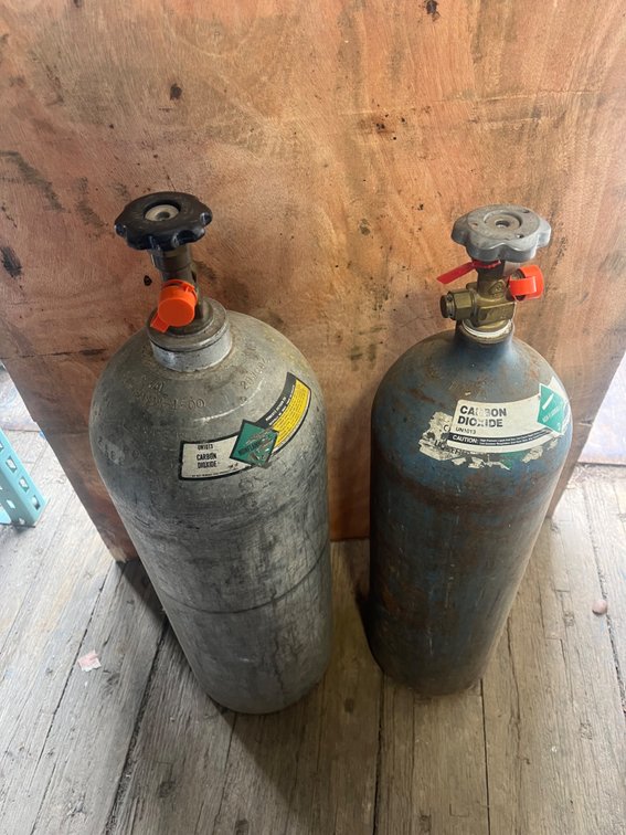 2 Carbon Dioxide Tanks