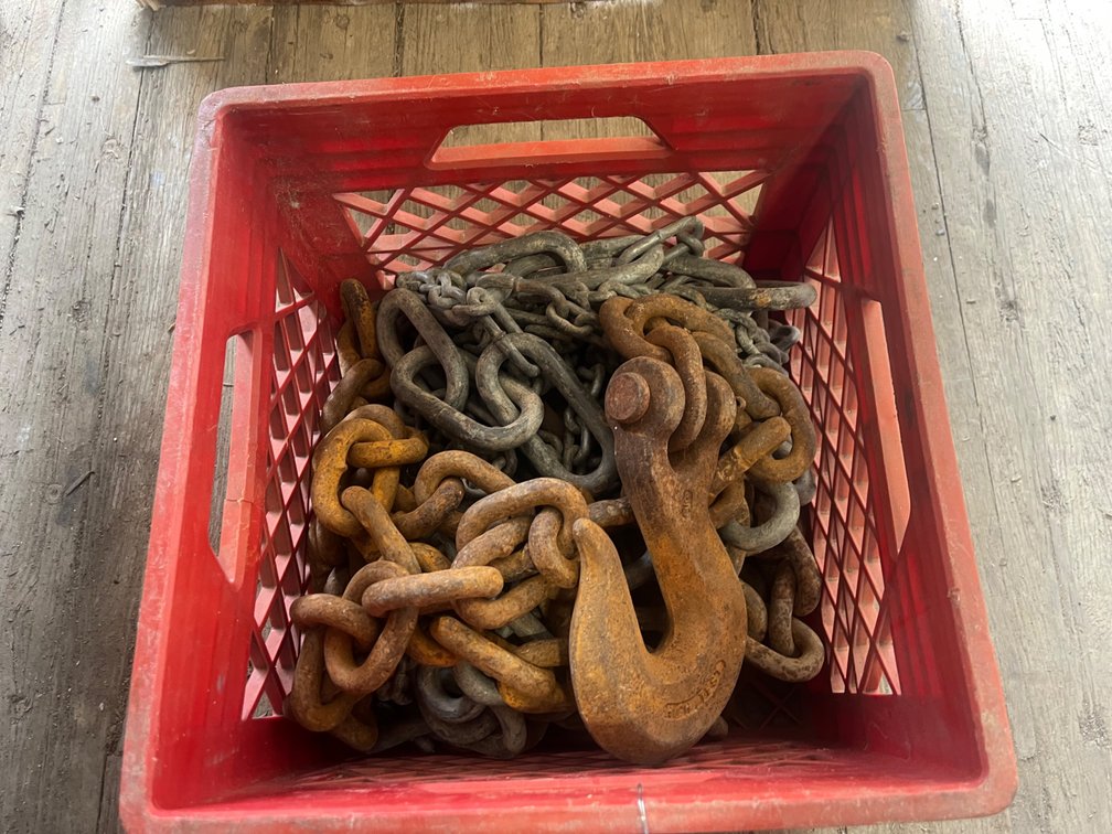 Crate of Variety Chain Pieces