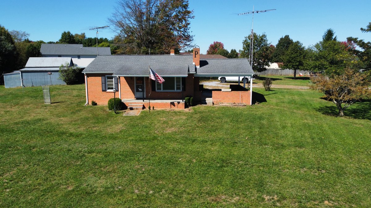 2BR/1BA ONE-OWNER BRICK RANCH ON 1.85± ACRES WITH MOUNTAIN VIEWS, OUTBUILDING, & PAVILION