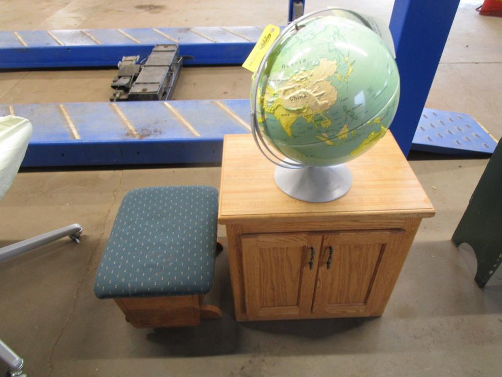 Globe, Ottoman and Cabinet 