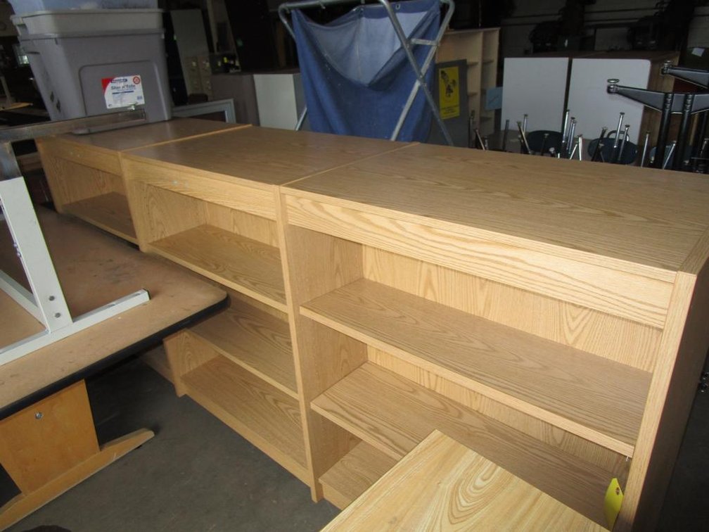 Wood 2 Sided Book Shelf