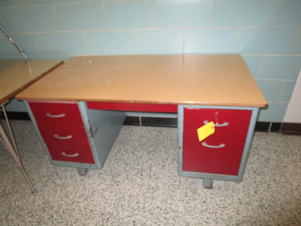 Vintage Metal Desk