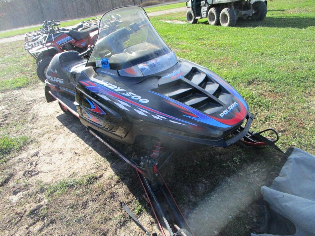 1997 Polaris Indy 500 Snowmobile w/ Cover