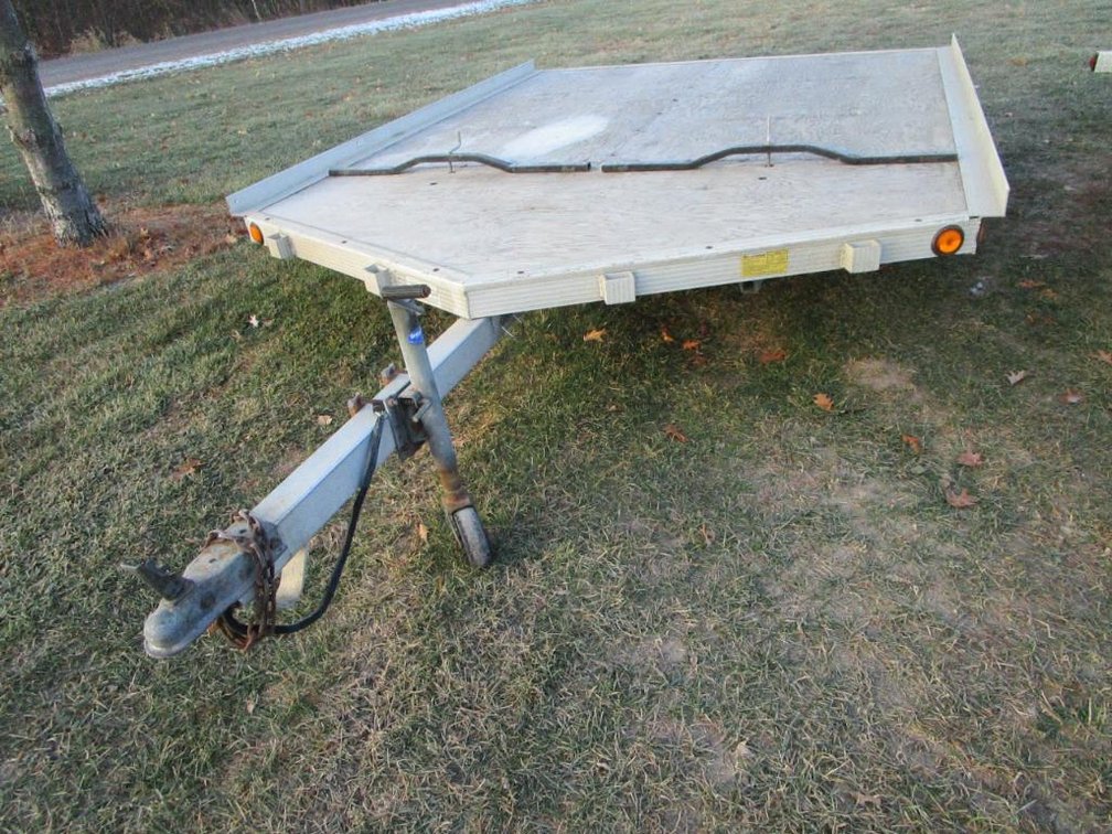 1997 Triton Aluminum Snowmobile Trailer - VIN #4TCSS1101UH045269