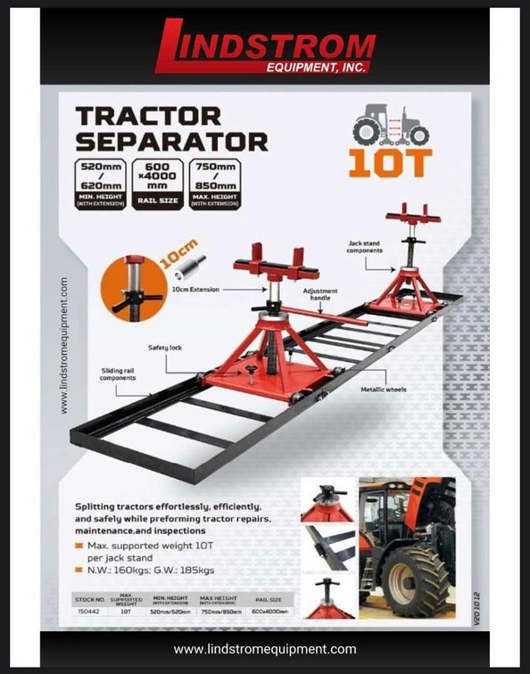 New Wokin 10 Ton Tractor Splitting Stand - HY Mondovi Yard
