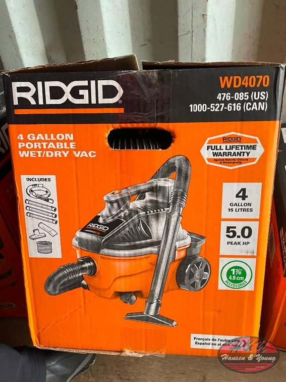 RIDGID 4gal Portable Wet/Dry Vac