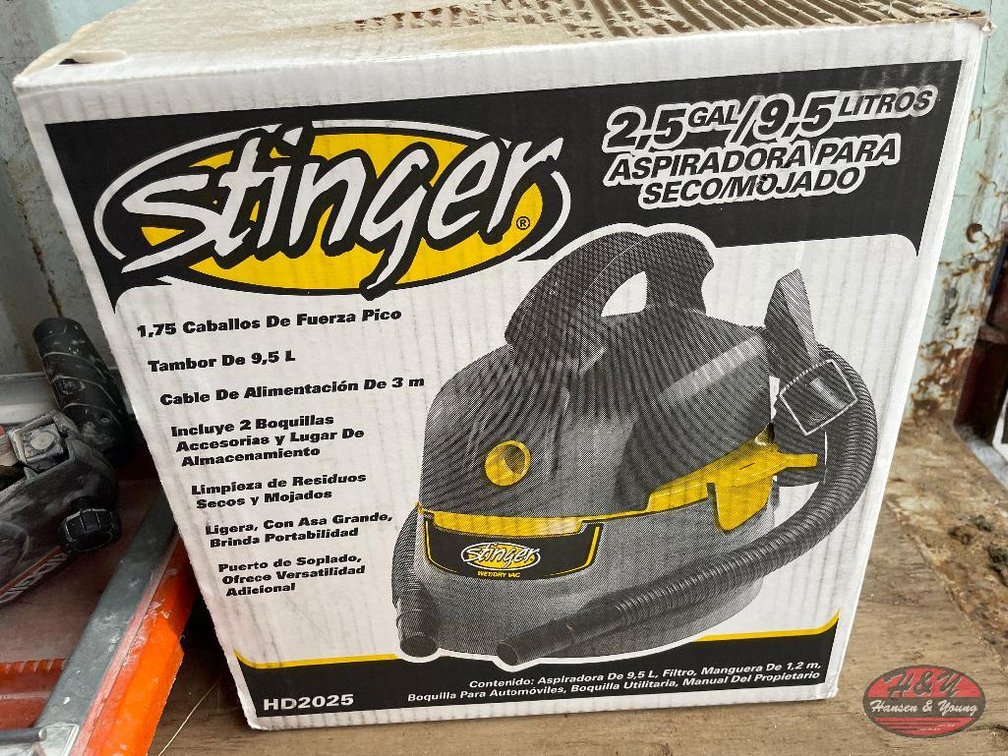Stinger 2.5gal Portable Vac